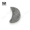 Venta al por mayor de piedra de ágata drusa natural de color plata para la fabricación de joyas