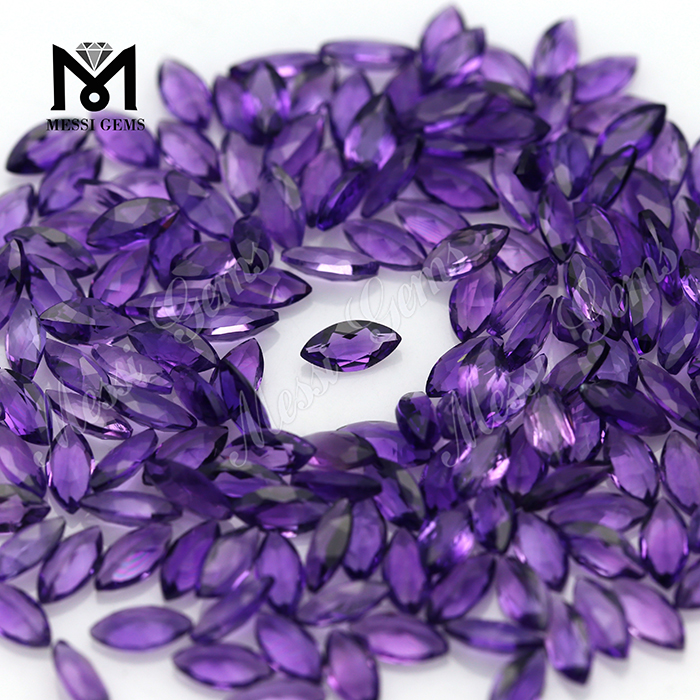 Piedras de cuarzo amatista natural de forma elegante para la fabricación de joyas