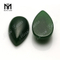 Precio al por mayor en forma de pera 14x24mm piedra de jade verde