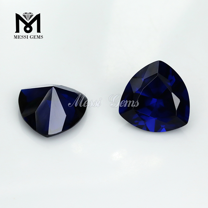 billones de piedras sintéticas cortadas espinela azul oscuro, gema espinela azul