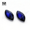 Venta caliente Marquesa corte piedras preciosas sueltas zafiro azul piedras de corindón sintético