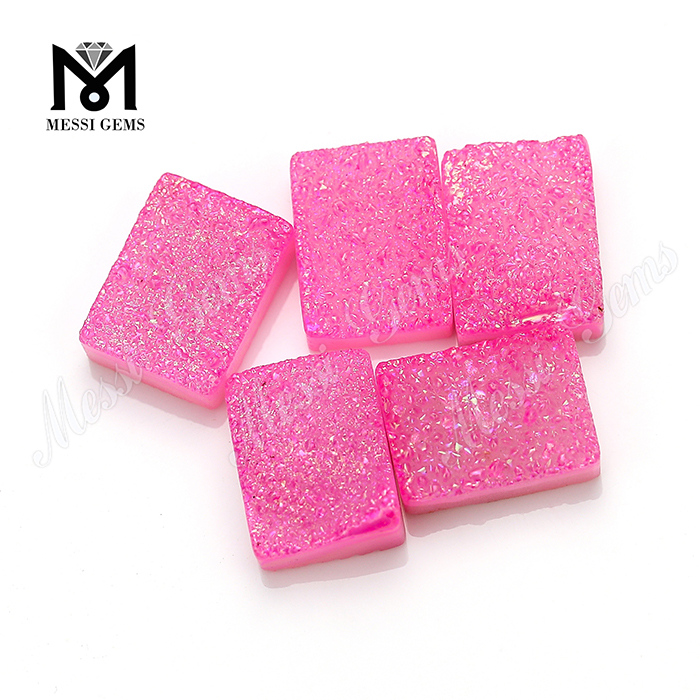 Nuevo producto Druzy Pink Color Druzy Agate Stone para colgante