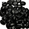 material de piedras preciosas naturales ónix negro facetado ovalado de China