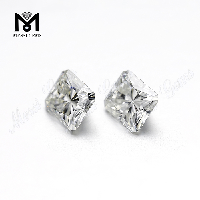 Diamante moissanita al por mayor moissanitas blancas, moissanitas sueltas en forma de octágono de 6x9mm