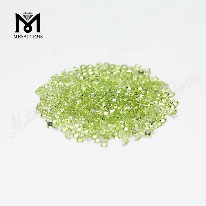 Piedras preciosas de peridoto sueltas naturales cortadas princesa al por mayor baratas