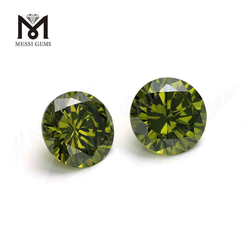 Venta al por mayor de fábrica de piedras preciosas sintéticas sueltas redondas brillantes de 2 mm CZ Precio de piedra