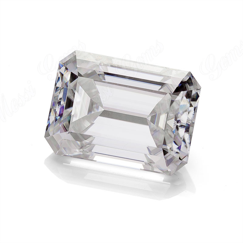 Precio de fábrica, piedra preciosa suelta, corte esmeralda, diamante moissanite de 3 quilates