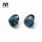 piedras preciosas sueltas piedra de topacio azul de Londres natural en forma de corazón