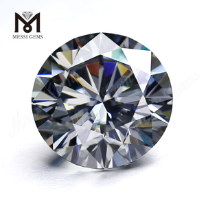 Diamante de moissanita DEF de alta calidad, venta al por mayor, piedra de moissanita gris de 3,7mm-4,0mm