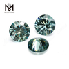 Diamante moissanite suelto Redondo Corte brillante 5 mm Piedra preciosa Moissanite verde en bruto