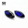 Piedra de corindón sintético de zafiro azul 34 # de corte a máquina de marquesa de 2,5 * 5 mm