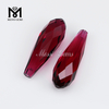 Lágrima 7,5 x 15 mm Venta al por mayor Piedra de vidrio rojo