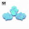 Piedras preciosas sueltas sintéticas creadas en laboratorio, 11 x 13 x 2,5 mm, ópalo azul Hamsa