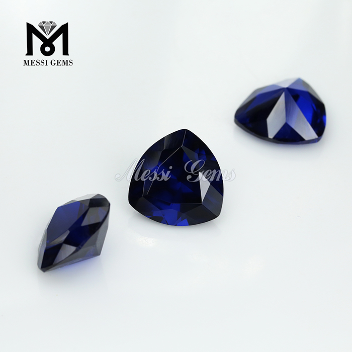 billones de piedras sintéticas cortadas espinela azul oscuro, gema espinela azul