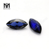 Venta caliente Marquesa corte piedras preciosas sueltas zafiro azul piedras de corindón sintético
