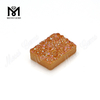 Piedra Druzy chapada en baguette de piedra de ágata de color ámbar al por mayor