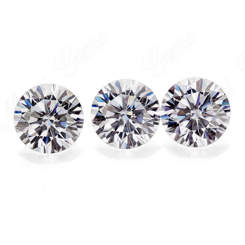 Diamante moissanite suelto Corte brillante DEF Clear WHITE VVS Moissanite sintético