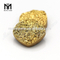 Piedra de ágata druzy color baño de oro en forma de cojín