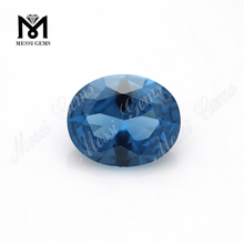 Gemas de espinela sueltas de piedras azules facetadas ovaladas #120 de calidad AAA a la venta