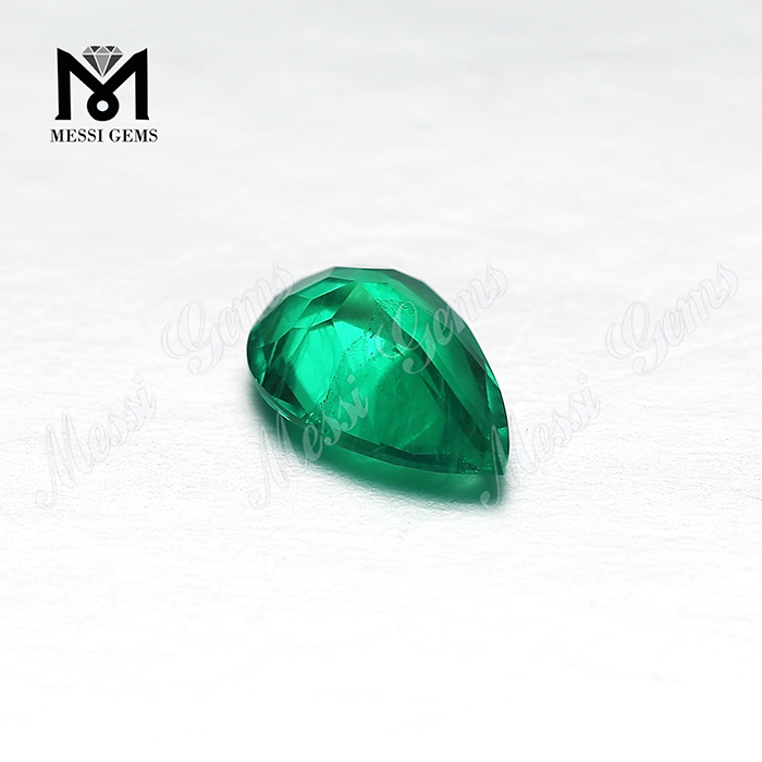piedra esmeralda columbia suelta sintética de 7x10 mm en forma de pera