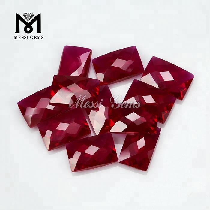 Fábrica de Wuzhou, precio de corindón de 9x14MM de rubí sintético