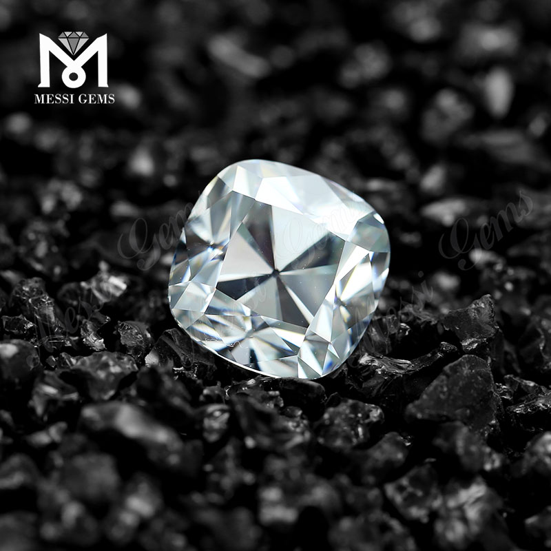 Venta al por mayor 8x8mm 3cts moissanite diamante viejo europeo antiguo corte de mina cojín sintético moissanita suelta