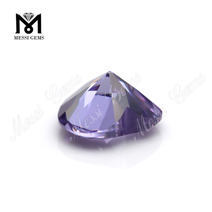 Piedra cz de color de fábrica, piedra preciosa de zirconia cúbica lavanda suelta