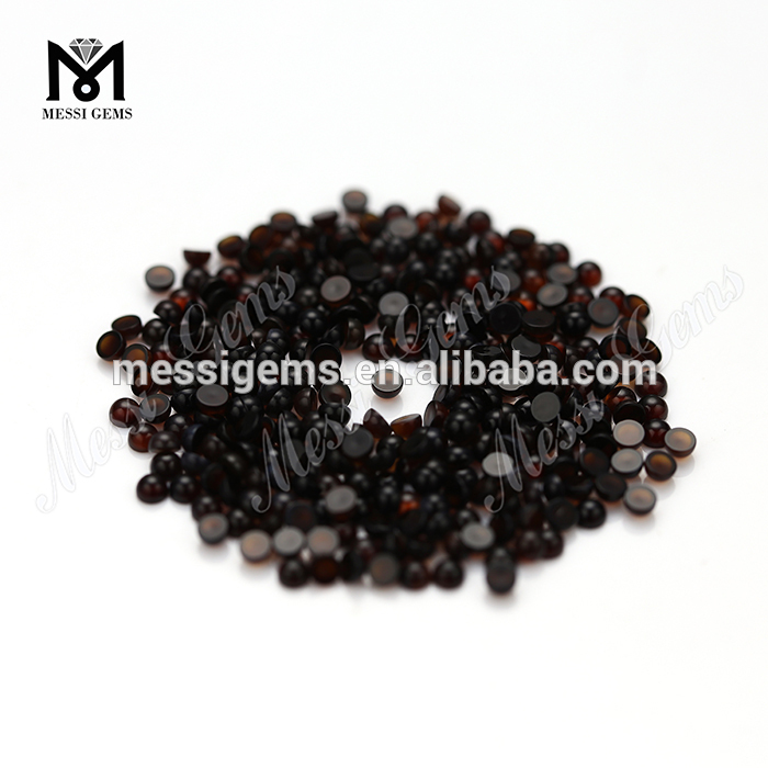 cabujón redondo piedra de ágata roja suelta de 2,5 mm