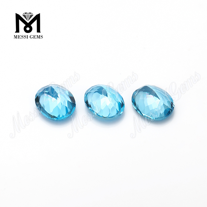 piedras sueltas de corte ovalado natural topacio azul precio por quilate