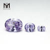 grandes piedras sueltas facetadas de corte ovalado color lavanda zirconia cúbica cz