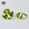 Piedra preciosa de cristal de peridoto cortada a máquina, piedra de cristal sintética a precio barato