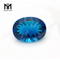 Venta al por mayor de piedras preciosas de cristal azul de corte cóncavo sintético de 15x20