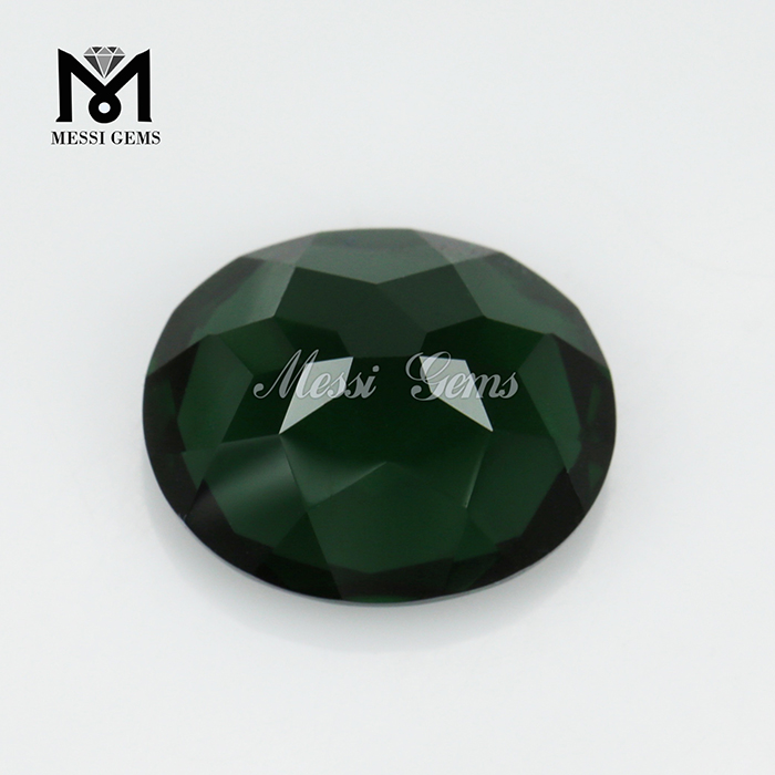 Piedras preciosas de tamaño grande, forma ovalada, 12 x 14, piedra preciosa Nanosital de vidrio