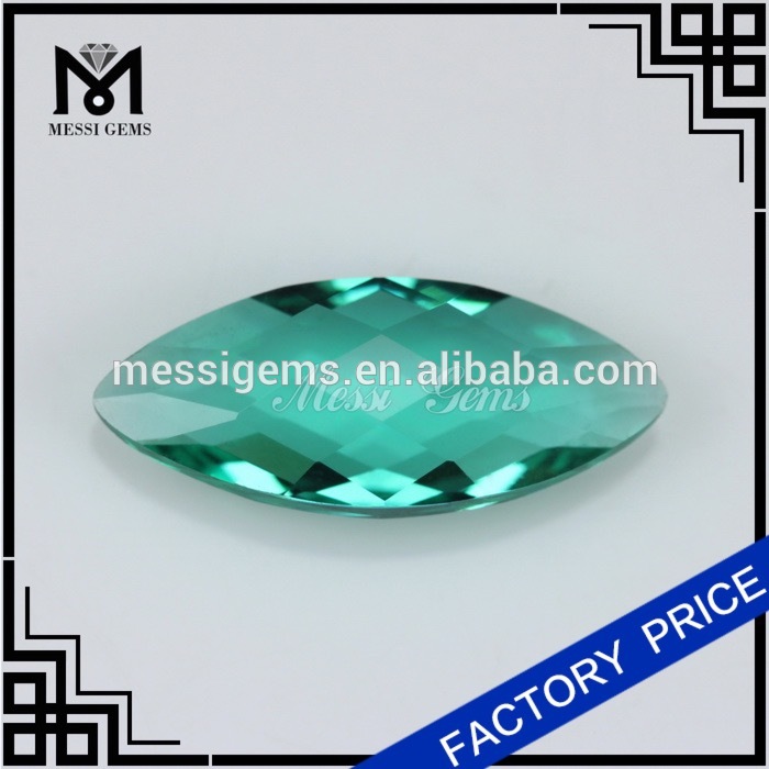 Venta al por mayor de piedras de vidrio paraiba talla marquesa de 8x19 mm.