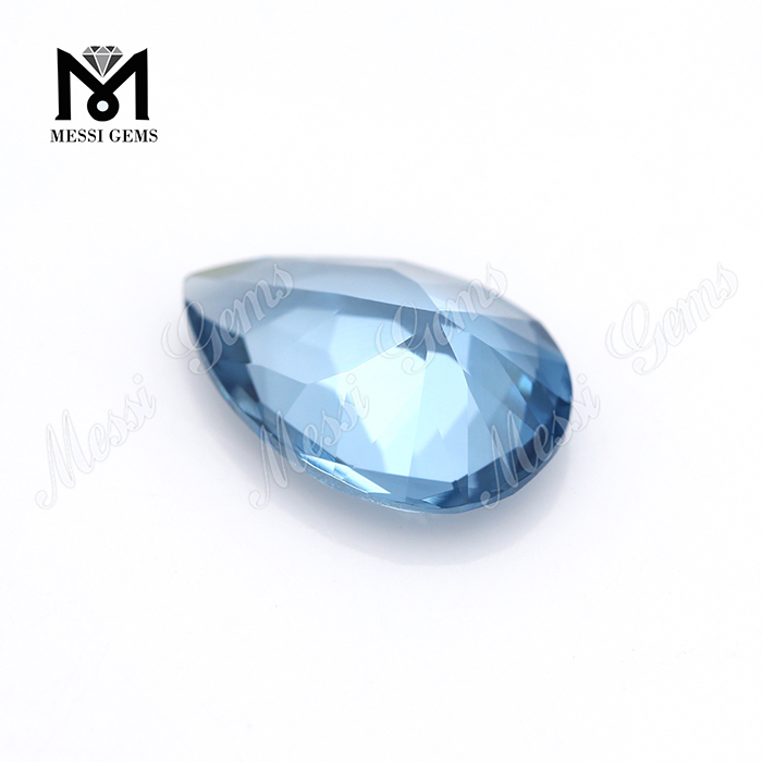 Piedra preciosa de espinela sintética en forma de pera 106 # 9x13mm