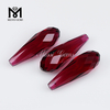 Lágrima 7,5 x 15 mm Venta al por mayor Piedra de vidrio rojo