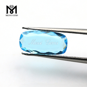 6 x 12 mm cojín doble damero color azul cielo piedra cristal
