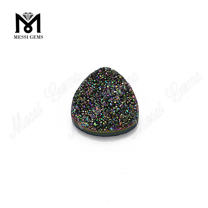 piedras druzy de ágata grande piedras preciosas druzy en forma de trillón