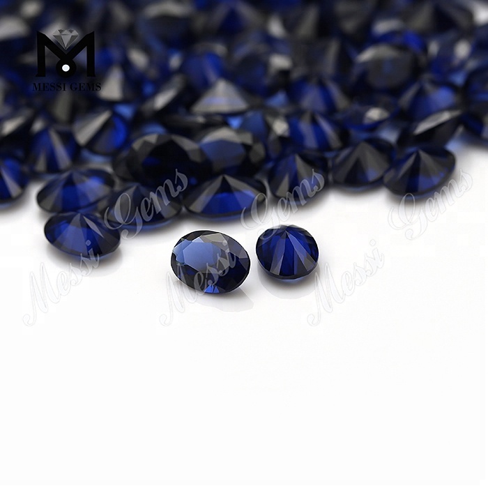Nano piedras preciosas de zafiro azul ovaladas sueltas