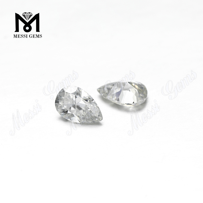 Diamante de moissanita incoloro de corte de pera de 1 quilate, precio al por mayor, piedra preciosa suelta