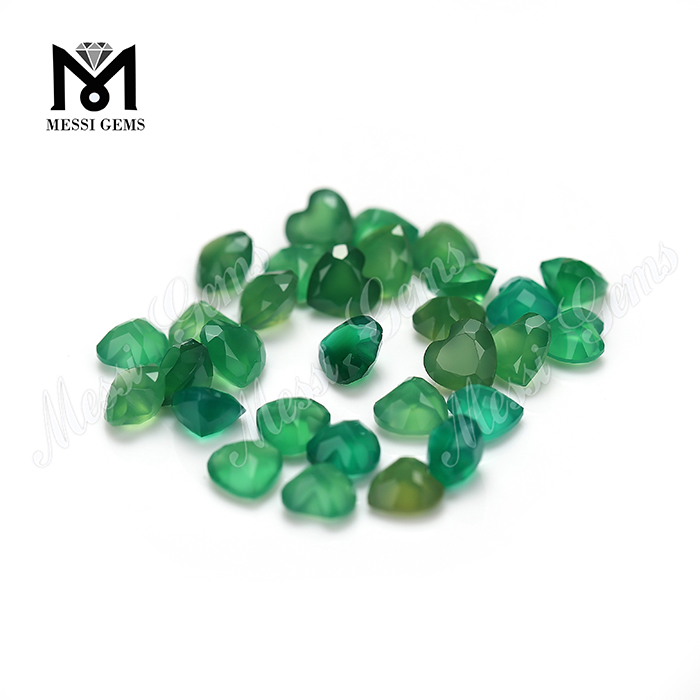 precio de fábrica de piedra de ágata verde natural de buena calidad