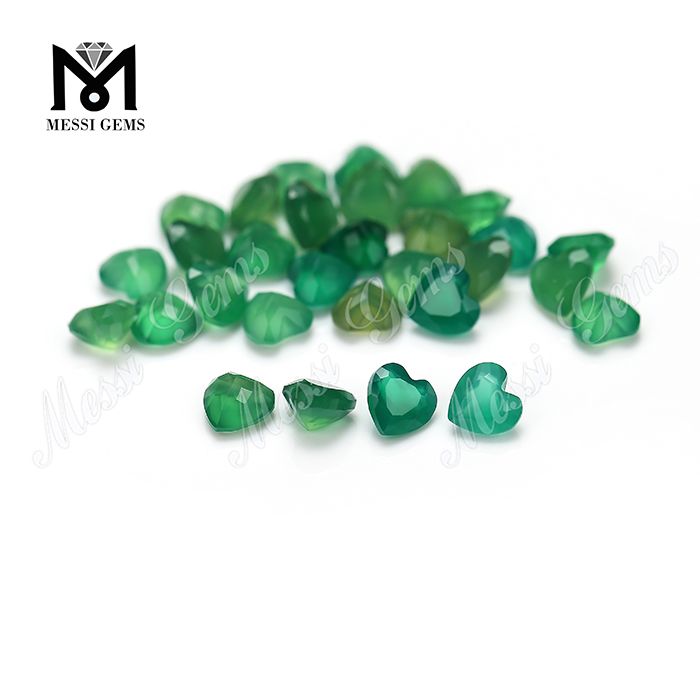 precio de fábrica de piedra de ágata verde natural de buena calidad
