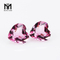 Piedra preciosa de cristal rosa decorativa facetada en forma de corazón