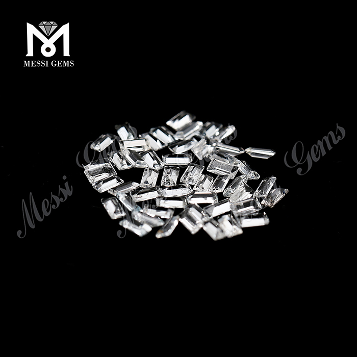 Piedra de topacio blanco suelta natural suelta de 2x4 mm de corte ovalado