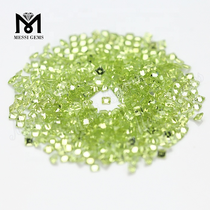 Piedras preciosas de peridoto sueltas naturales cortadas princesa al por mayor baratas