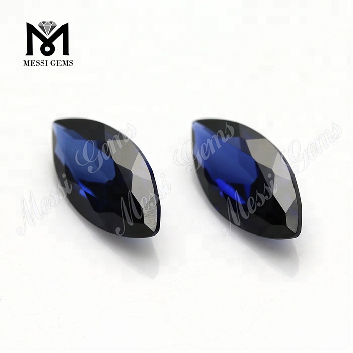Precio de fábrica 34 # piedra preciosa de corindón de zafiro azul marquesa