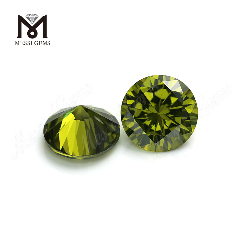 Venta al por mayor de fábrica de piedras preciosas sintéticas sueltas redondas brillantes de 2 mm CZ Precio de piedra