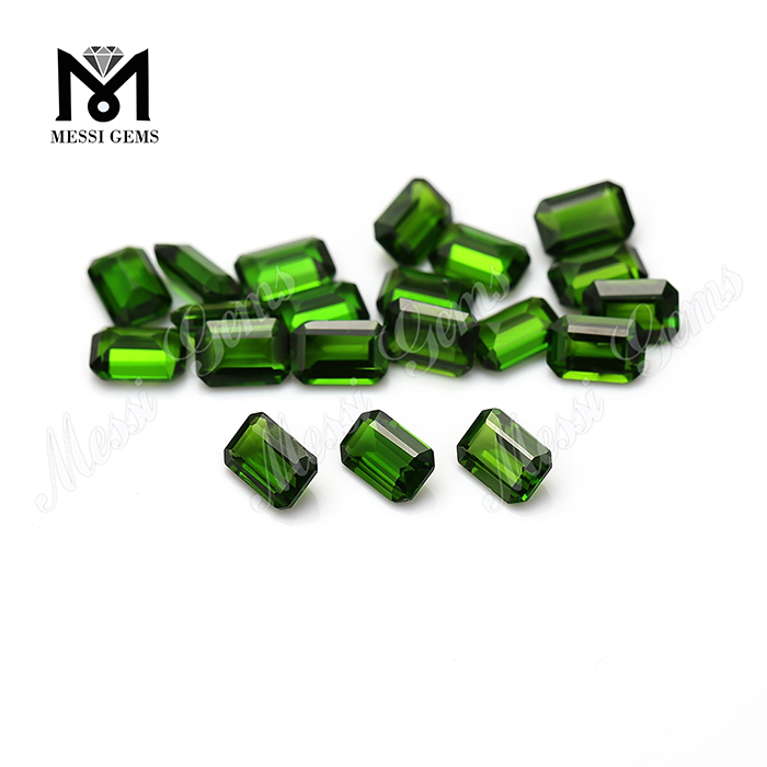 Gran oferta de piedras preciosas naturales de diópsido de cromo de corte esmeralda de alta calidad