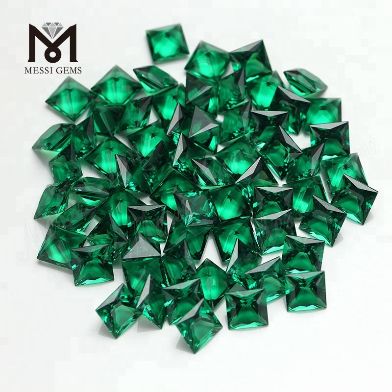 Cuadrado 12*12 gemas de cristal de hidro cuarzo verde esmeralda