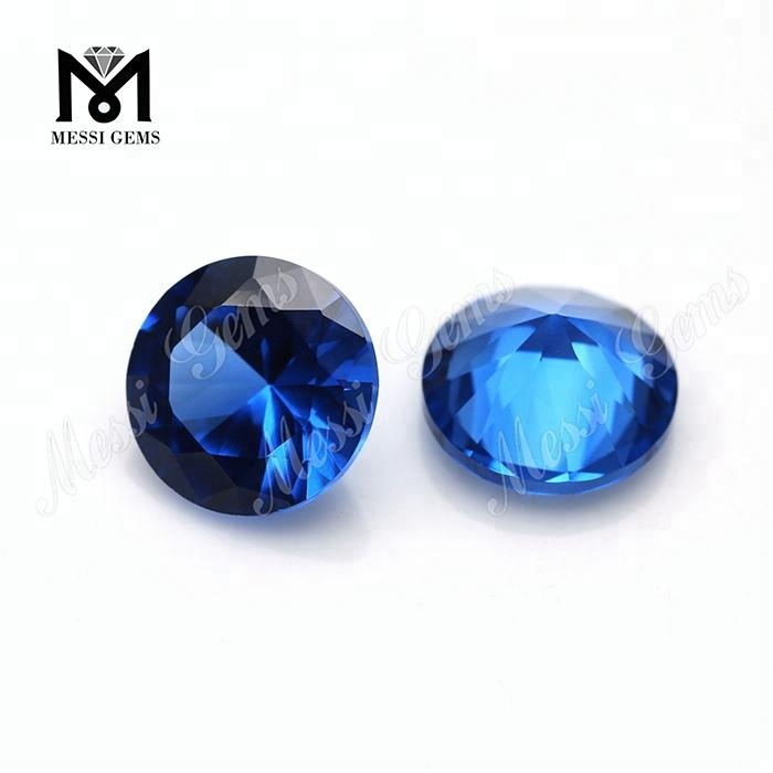 Piedra preciosa sintética azul 10.0mm 119 # piedras de espinela